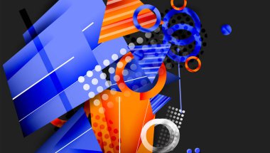 Yaratıcı üçgenler ve daireler bileşimi