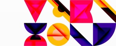 Çemberler soyut arkaplan çizgilerini kareler