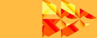 Birbirine kenetlenmiş dairesel ve açısal şekillerle soyut geometrik bileşim, pürüzsüz gradyanlar ve beyaz arkaplan üzerinde keskin karşıtlıklar