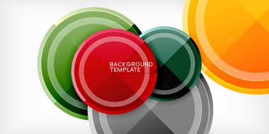 Minimum geometrik soyut arkaplan. Çember üçgen tasarımı