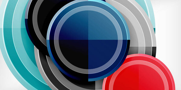 Geometric design abstract background - circles