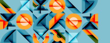 Çemberler soyut arkaplan çizgilerini kareler