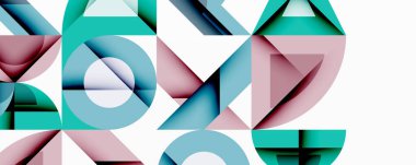 Çemberler soyut arkaplan çizgilerini kareler