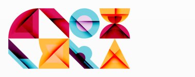 Çemberler soyut arkaplan çizgilerini kareler