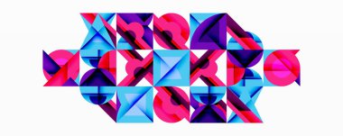 Çemberler soyut arkaplan çizgilerini kareler