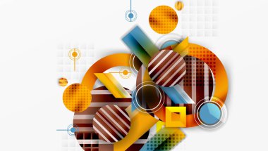 Dinamik karmaşık geometrik soyut arkaplan