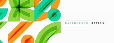 Soyut geometrik arkaplan şekilleri modern ve simetrik bir model oluşturur. Kalın kontrast, pürüzsüz gradyanlar, dinamik kompozisyon, fütüristik stil