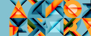 Çemberler soyut arkaplan çizgilerini kareler