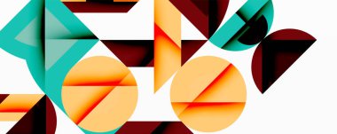 Çemberler soyut arkaplan çizgilerini kareler