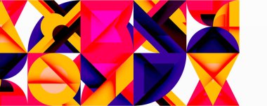 Çemberler soyut arkaplan çizgilerini kareler