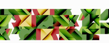 Birleştirilmiş açısal ve eğri şekilli soyut geometrik çizimler, pürüzsüz eğimli dinamik bileşimler ve kalın karşıtlıklar