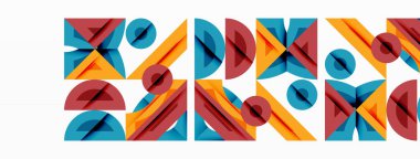 Soyut geometrik arkaplan şekilleri modern ve simetrik bir model oluşturur. Kalın kontrast, pürüzsüz gradyanlar, dinamik kompozisyon, fütüristik stil