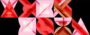 Çemberler soyut arkaplan çizgilerini kareler