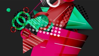 Renkli gradyanlı soyut arkaplan geometrik tasarımı