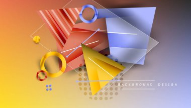 Yaratıcı üçgenler ve daireler bileşimi