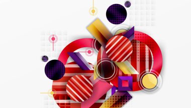 Dinamik karmaşık geometrik soyut arkaplan