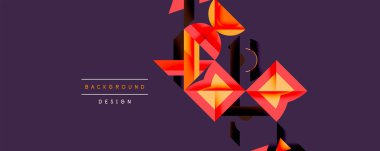 Çemberler soyut arkaplan çizgilerini kareler