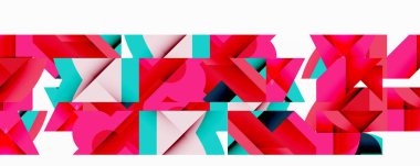 Birbirine kenetlenmiş dairesel ve açısal şekillerle soyut geometrik bileşim, pürüzsüz gradyanlar ve beyaz arkaplan üzerinde keskin karşıtlıklar