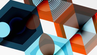 Yaratıcı altıgenler geometrik şekiller tasarımı