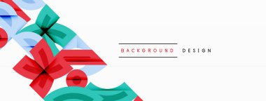 Soyut geometrik arkaplan şekilleri modern ve simetrik bir model oluşturur. Kalın kontrast, pürüzsüz gradyanlar, dinamik kompozisyon, fütüristik stil