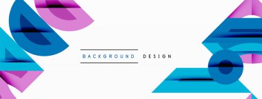 Soyut geometrik arkaplan şekilleri modern ve simetrik bir model oluşturur. Kalın kontrast, pürüzsüz gradyanlar, dinamik kompozisyon, fütüristik stil