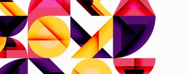 Çemberler soyut arkaplan çizgilerini kareler