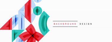 Soyut geometrik arkaplan şekilleri modern ve simetrik bir model oluşturur. Kalın kontrast, pürüzsüz gradyanlar, dinamik kompozisyon, fütüristik stil