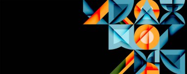 Çemberler soyut arkaplan çizgilerini kareler