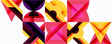 Çemberler soyut arkaplan çizgilerini kareler