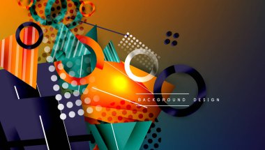 Yaratıcı üçgenler ve daireler bileşimi