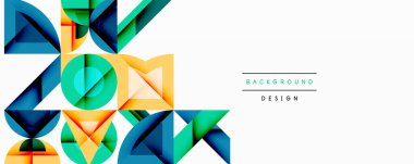 Çemberler soyut arkaplan çizgilerini kareler