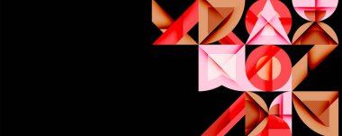 Çemberler soyut arkaplan çizgilerini kareler