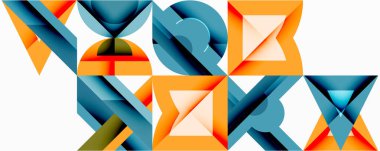 Çemberler soyut arkaplan çizgilerini kareler