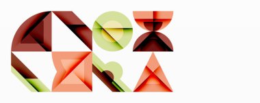 Çemberler soyut arkaplan çizgilerini kareler