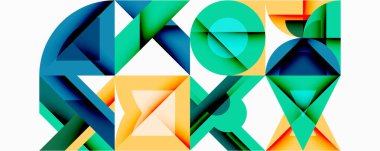 Çemberler soyut arkaplan çizgilerini kareler