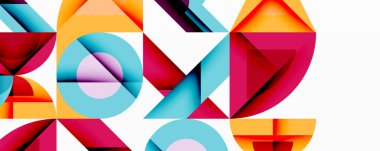 Çemberler soyut arkaplan çizgilerini kareler