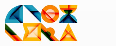 Çemberler soyut arkaplan çizgilerini kareler