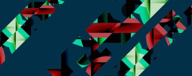 Birbirine kenetlenmiş dairesel ve açısal şekillerle soyut geometrik bileşim, pürüzsüz gradyanlar ve beyaz arkaplan üzerinde keskin karşıtlıklar