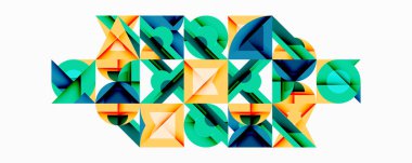 Çemberler soyut arkaplan çizgilerini kareler