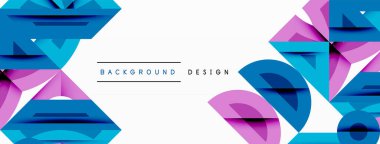 Soyut geometrik arkaplan şekilleri modern ve simetrik bir model oluşturur. Kalın kontrast, pürüzsüz gradyanlar, dinamik kompozisyon, fütüristik stil