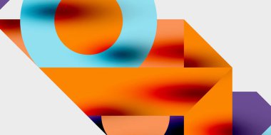 Hareketli soyut arka plan daireleri pürüzsüz gradyanlarla dinamik ve modern bir tasarım yaratıyor. Yaratıcı, teknolojik veya çağdaş temalı projeler için ideal