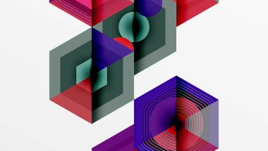 Altıgenler tasarımı geometrik soyut arkaplan