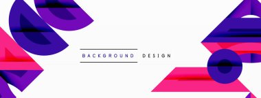 Soyut geometrik arkaplan şekilleri modern ve simetrik bir model oluşturur. Kalın kontrast, pürüzsüz gradyanlar, dinamik kompozisyon, fütüristik stil