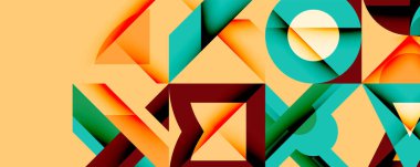 Çemberler soyut arkaplan çizgilerini kareler