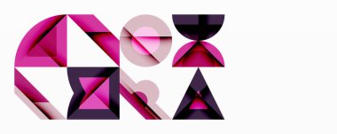 Çemberler soyut arkaplan çizgilerini kareler