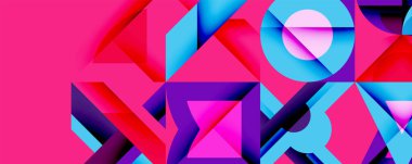 Çemberler soyut arkaplan çizgilerini kareler