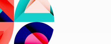 Birleştirilmiş açısal ve eğri şekilli soyut geometrik çizimler, pürüzsüz eğimli dinamik bileşimler ve kalın karşıtlıklar