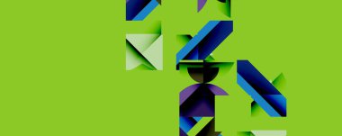 Birleştirilmiş açısal ve eğri şekilli soyut geometrik çizimler, pürüzsüz eğimli dinamik bileşimler ve kalın karşıtlıklar