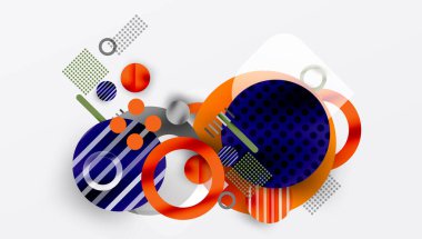 Soyut arkaplan - pürüzsüz eğimleri ve şeffaflığı olan katmanlı geometrik şekiller