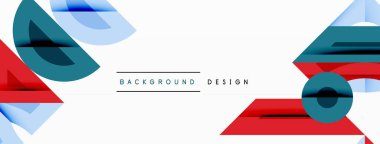 Soyut geometrik arkaplan şekilleri modern ve simetrik bir model oluşturur. Kalın kontrast, pürüzsüz gradyanlar, dinamik kompozisyon, fütüristik stil